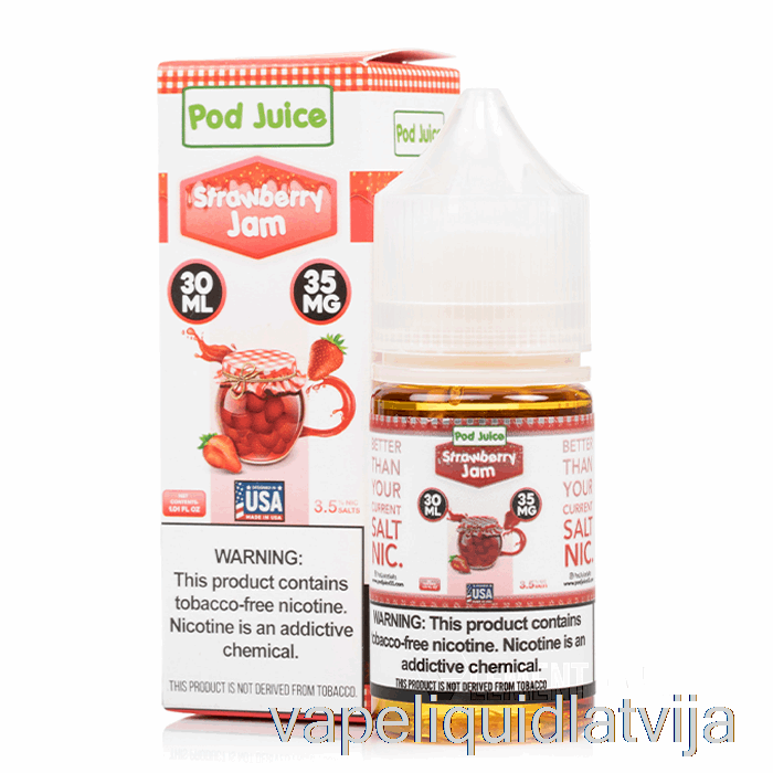 Zemeņu Ievārījums - Pāksts Sula - 30ml 20mg Vape šķidrums